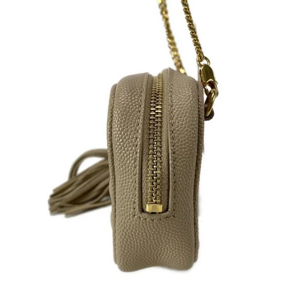 SAINT LAURENT PARIS Lou Baby Bag Gray Beige Gold Leather Hardware - 873-081625 - Picture 3 of 14